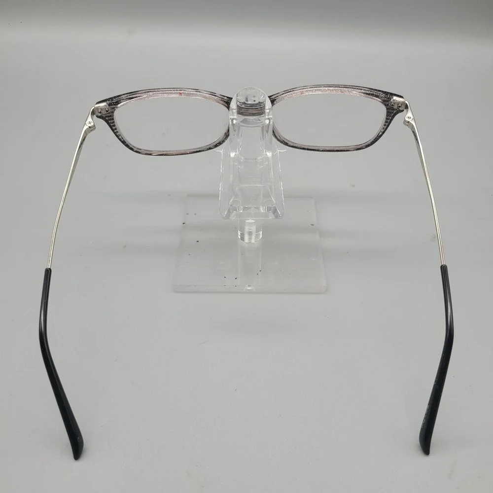 Elle EL13455 Eyeglasses Grey Black Striped Rectangular Frames 51-16-135 BK